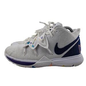 Nike Kyrie 5 GS Hungry Humble AO2456-101 White/Navy Youth 6.5Y Basketball Shoes